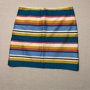 LOFT Colorful Striped Mini Skirt